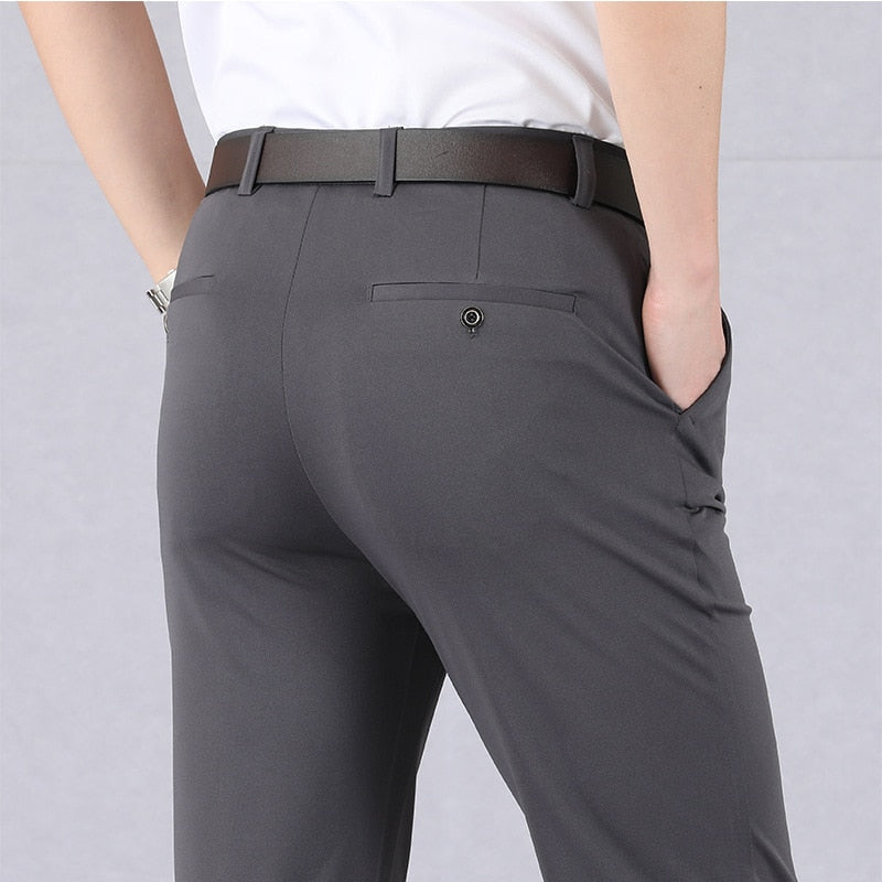 Slim Fit Stretch Pants - Professional style with a flexible fit