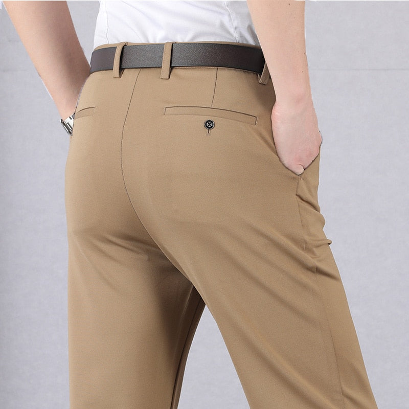Slim Fit Stretch Pants - Professional style with a flexible fit