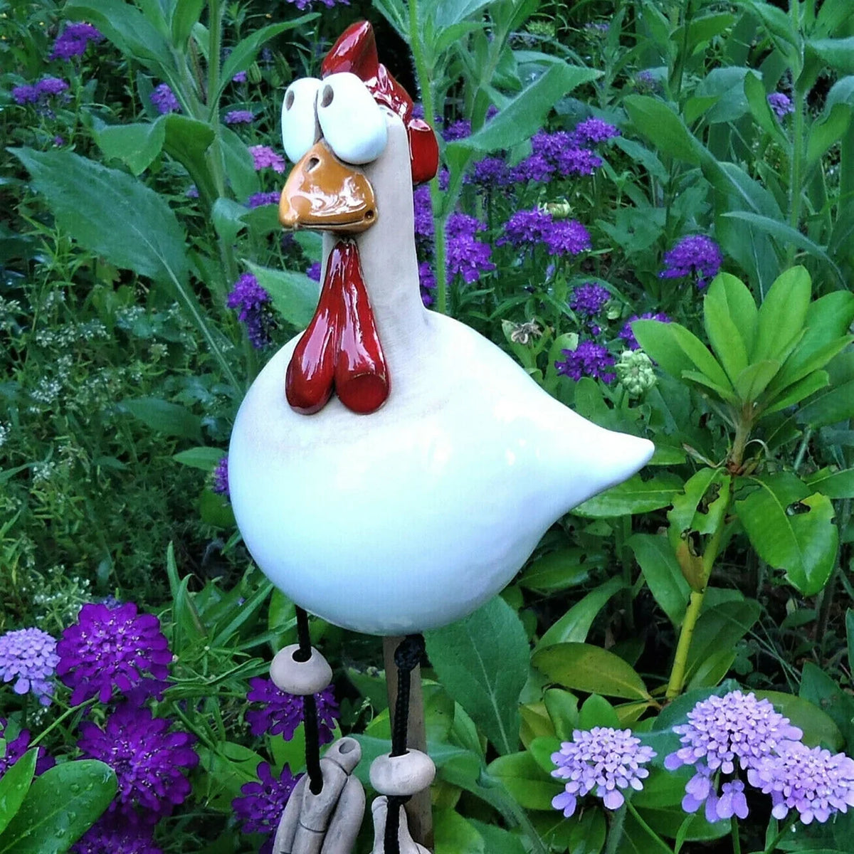 YardChick™ - Charming Resin Garden Accents, 5 Colors