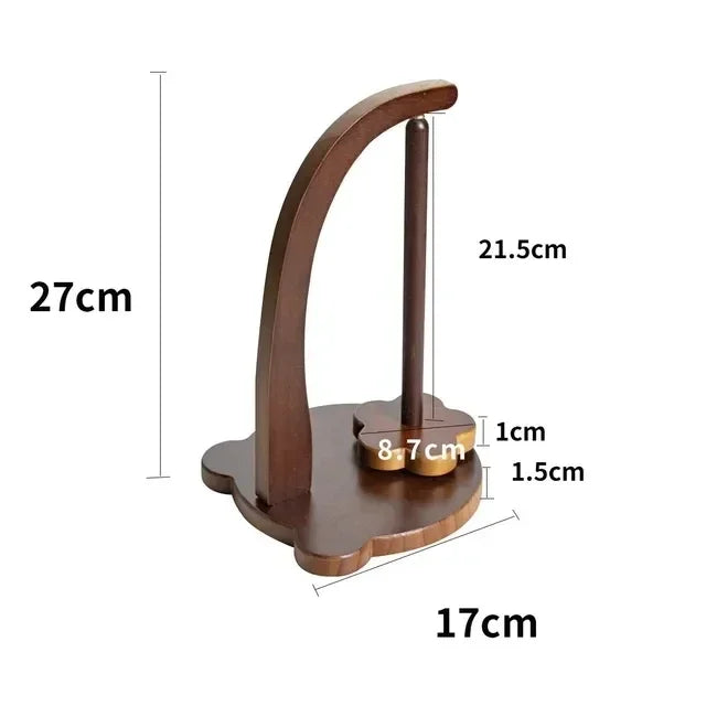 Wooden Yarn Holder Spinning Knitting Tools Crochet Yarn Holder Rotating Magnetic Thread Spool Wool Ball Winder Rotation Spinner