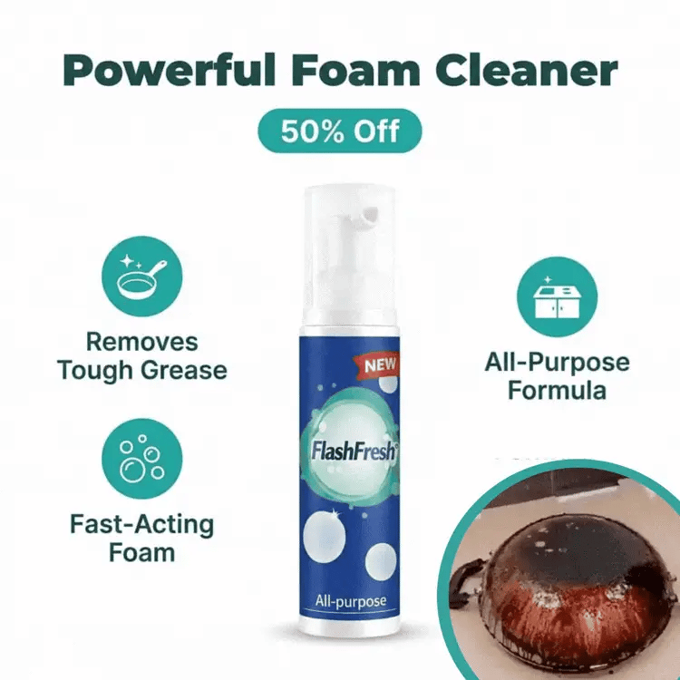 FlashFresh - Rinse-Free Spray for Effortless Surface Cleaning