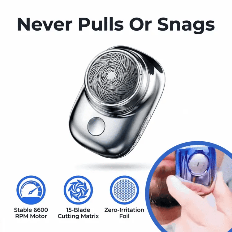 Portable Mini Electric Shaver - Compact Pocket Grooming