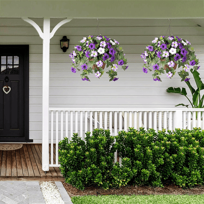 Lifelike Artificial Petunias - Weatherproof Floral Display