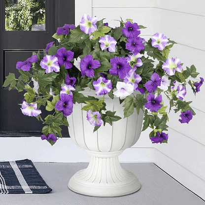 Lifelike Artificial Petunias - Weatherproof Floral Display