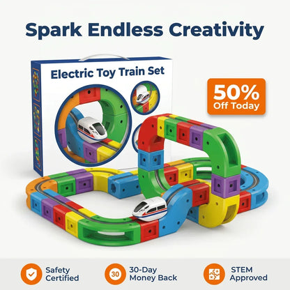 Electric Toy Train Set - Motor Skills Learning Toy