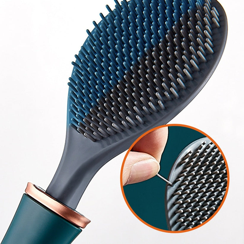 Silicone Toilet Brush - Hygienic Wall-Mount Design