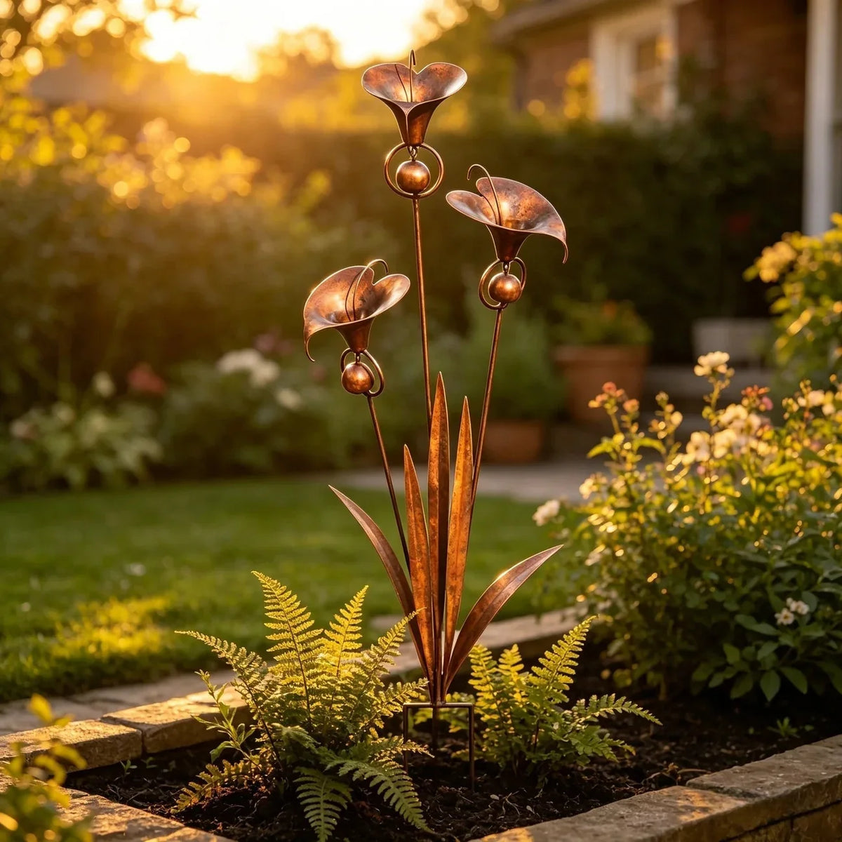 CallaChime™ - Handcrafted Garden Stake with Lily Design