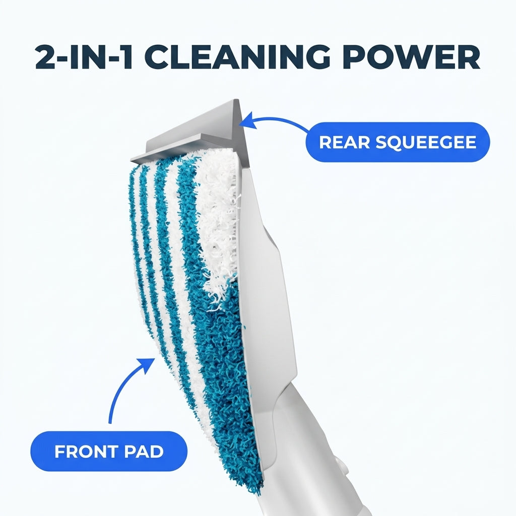 2-in-1 Window Cleaner - Effortless Streak-Free Shine