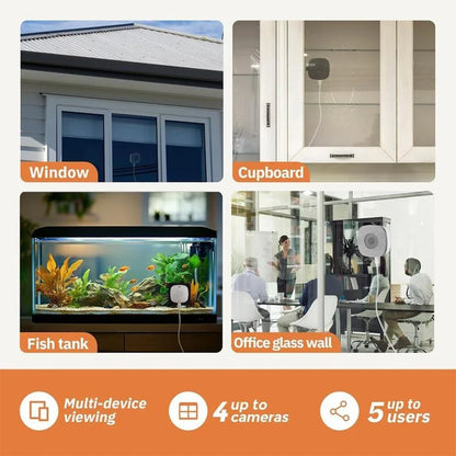 Smart 2K Window Security Camera - Ultra-HD Night Vision