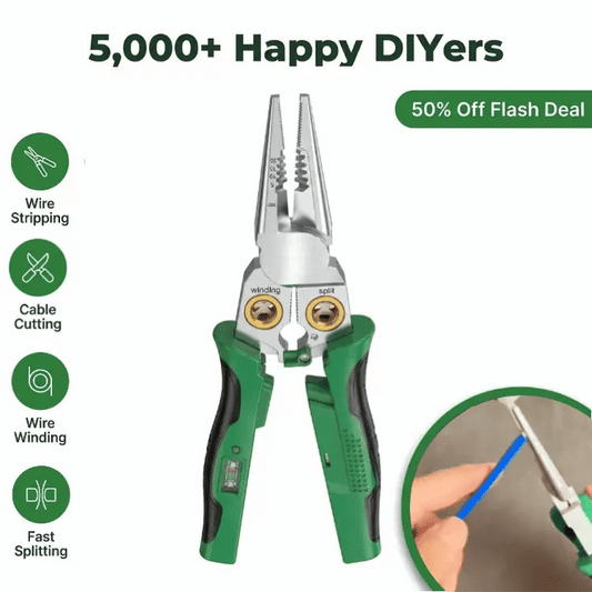 Multifunction Wire Stripper - 8-in-1 Voltage Tester Pliers