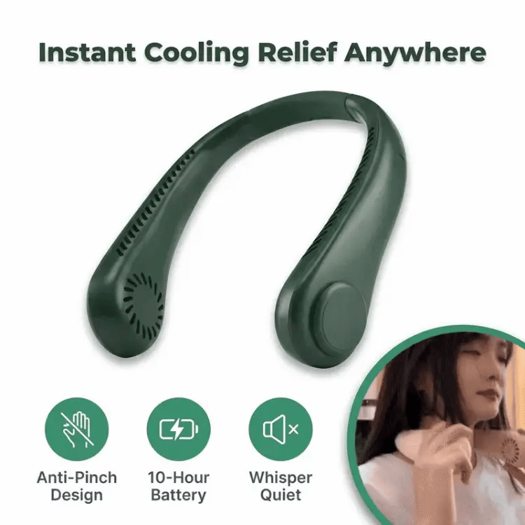 SmartCool™ - Portable Rechargeable Neck Fan