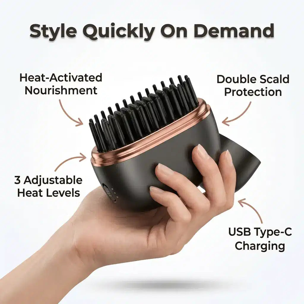 StraightPro™ - Cordless Hair Styler & Curler