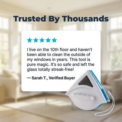 ClearGlide™ - Double-Sided Magnetic Window Cleaner