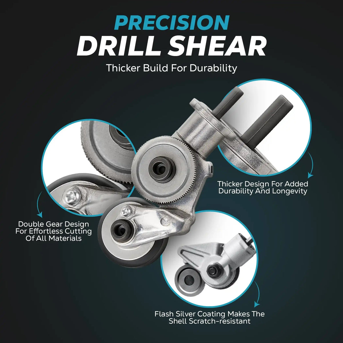 PowerCut™ - Electric Drill Metal Cutter Attachment