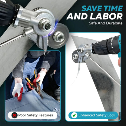 PowerCut™ - Electric Drill Metal Cutter Attachment