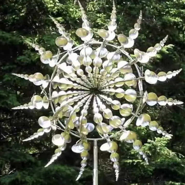 Metal Garden Windmill - Weather-Resistant Outdoor Decor