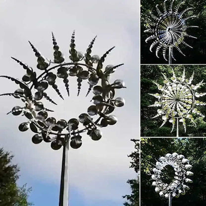 Metal Garden Windmill - Weather-Resistant Outdoor Decor