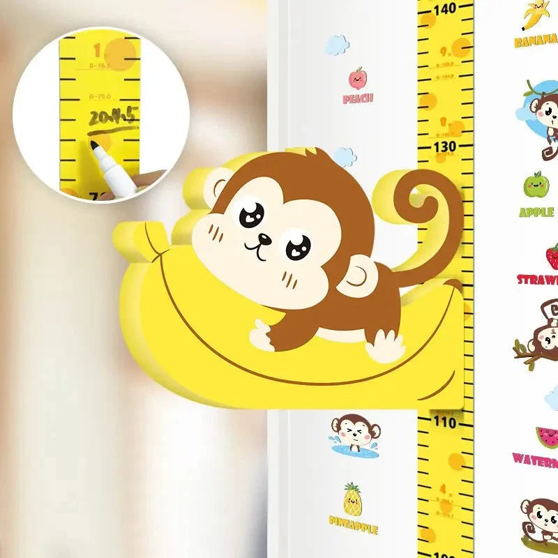 TallTrack™ - Magnetic Wall Height Chart with Six Playful Character Designs