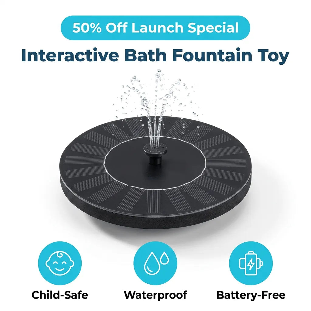 Solar Water Spray Toy - Floating Bath Fun for Toddlers