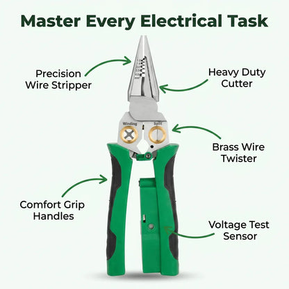 Multifunction Wire Stripper - 8-in-1 Voltage Tester Pliers