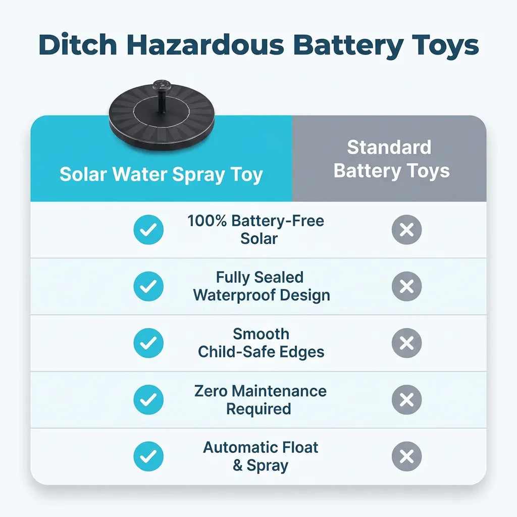 Solar Water Spray Toy - Floating Bath Fun for Toddlers