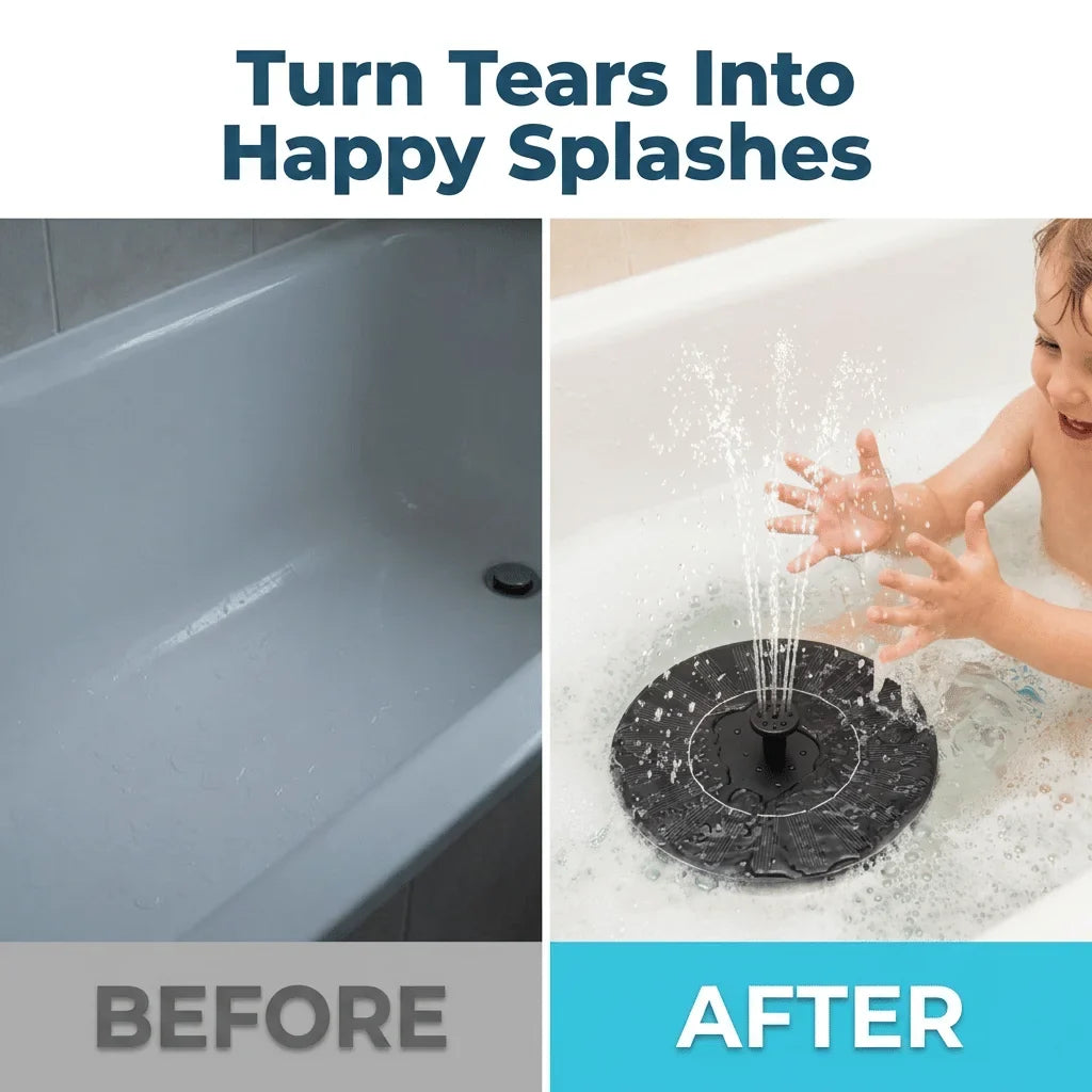 Solar Water Spray Toy - Floating Bath Fun for Toddlers