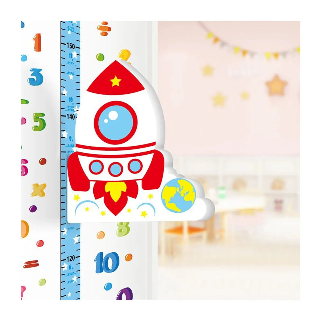TallTrack™ - Magnetic Wall Height Chart with Six Playful Character Designs