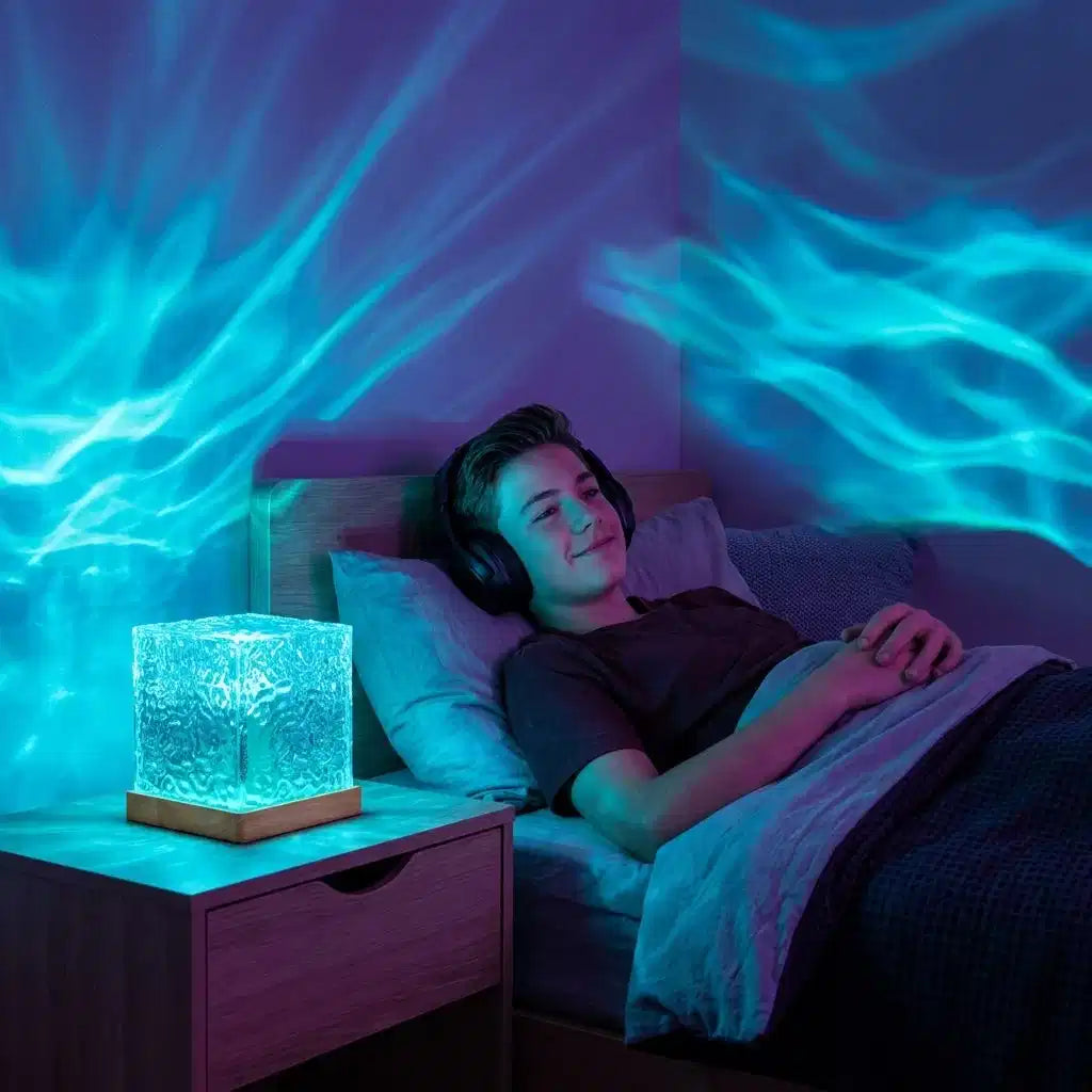 Northern Lights Bedroom Lamp - Minimalist Room Decor