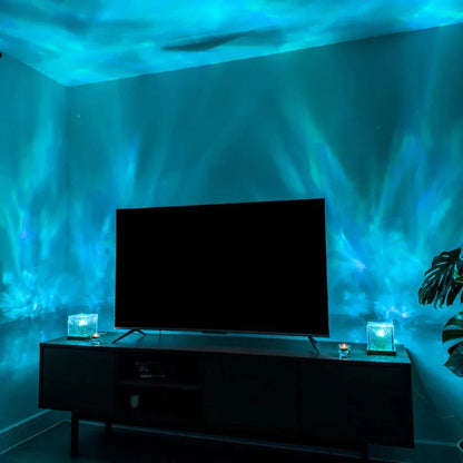 Northern Lights Bedroom Lamp - Minimalist Room Decor