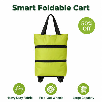 SmartCart™ - Foldable 2-in-1 Rolling Grocery Bag