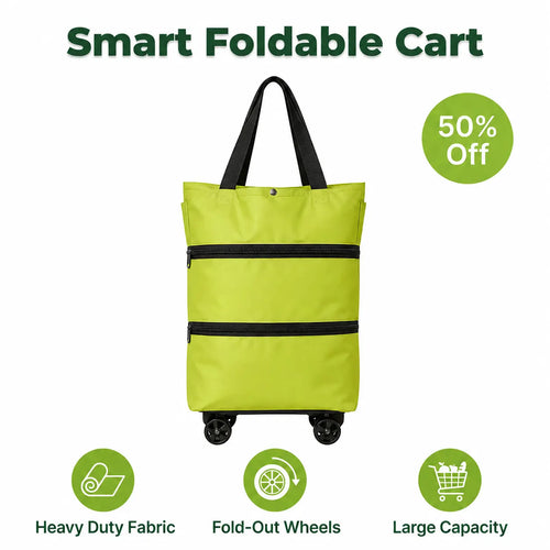 SmartCart™ - Foldable 2-in-1 Rolling Grocery Bag