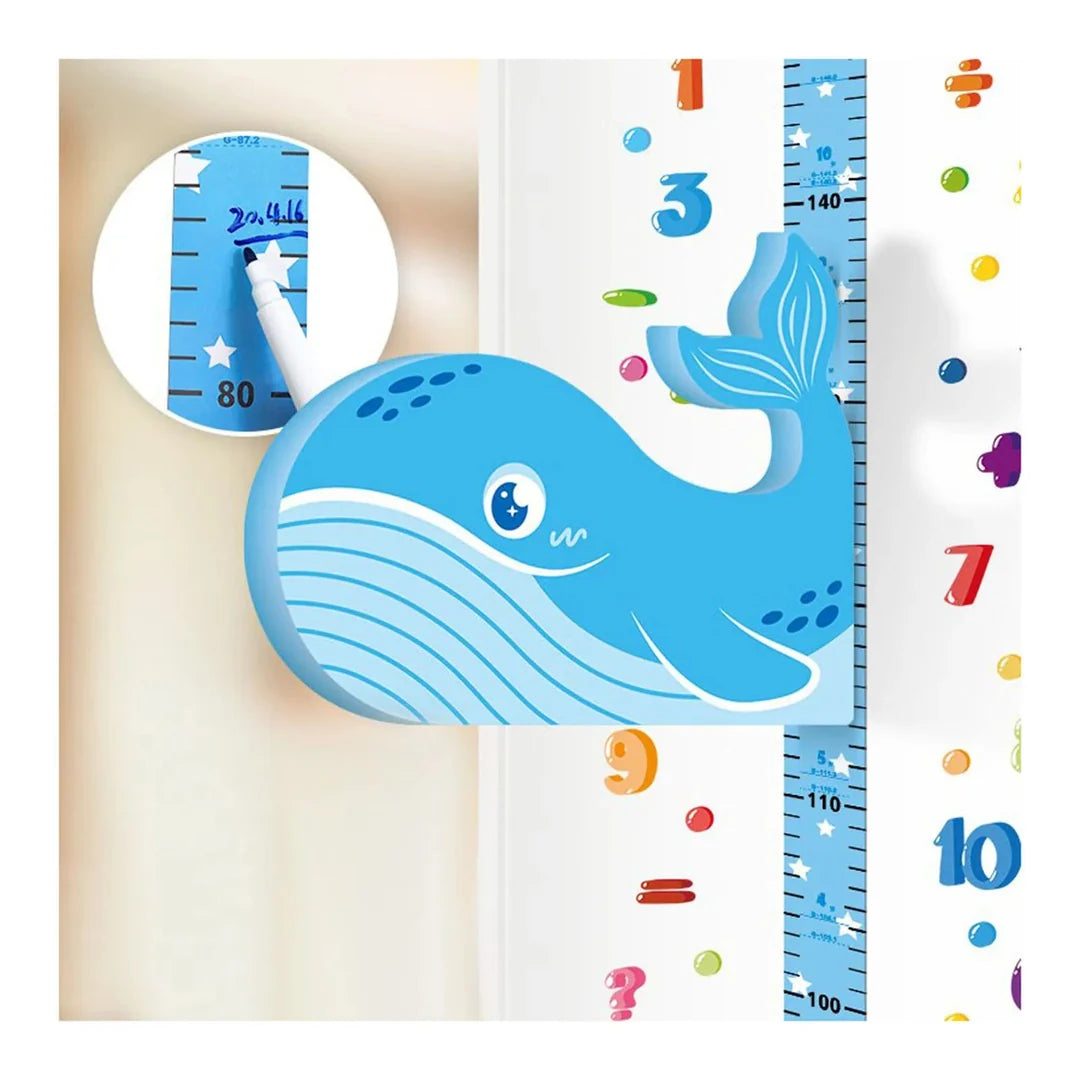 TallTrack™ - Magnetic Wall Height Chart with Six Playful Character Designs