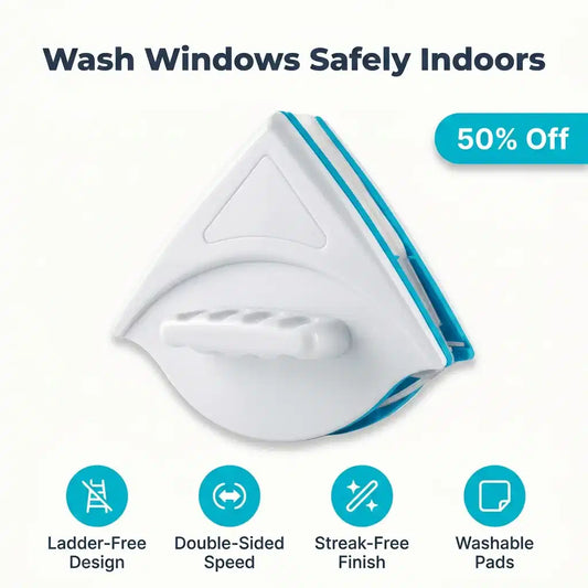 ClearGlide™ - Double-Sided Magnetic Window Cleaner