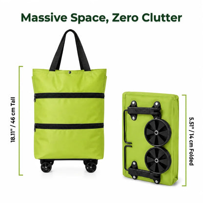SmartCart™ - Foldable 2-in-1 Rolling Grocery Bag