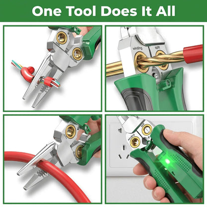 Multifunction Wire Stripper - 8-in-1 Voltage Tester Pliers